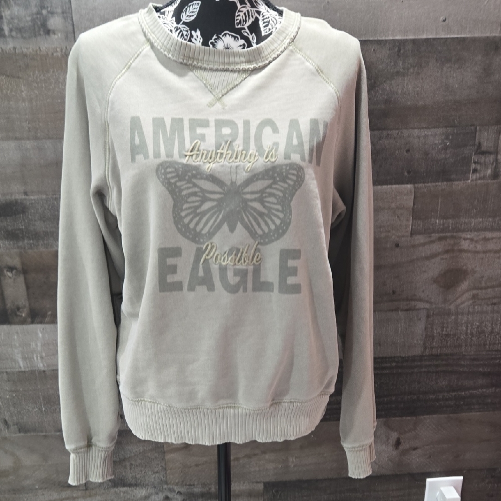 American Eagle Outfitters Gray Sweatshirt